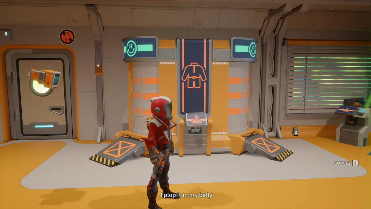 Outfit change station in Habitat