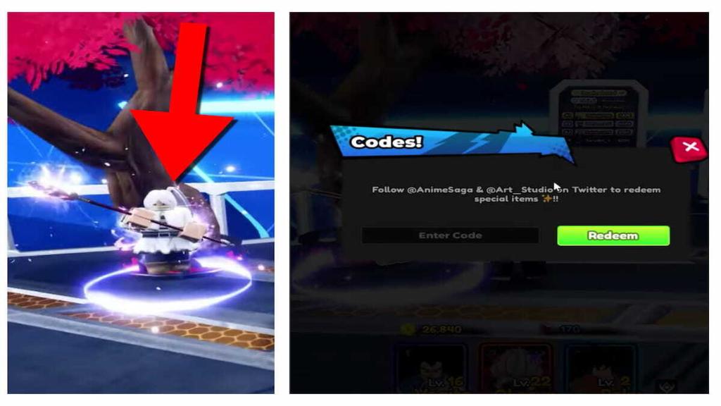 How to redeem Anime Saga codes
