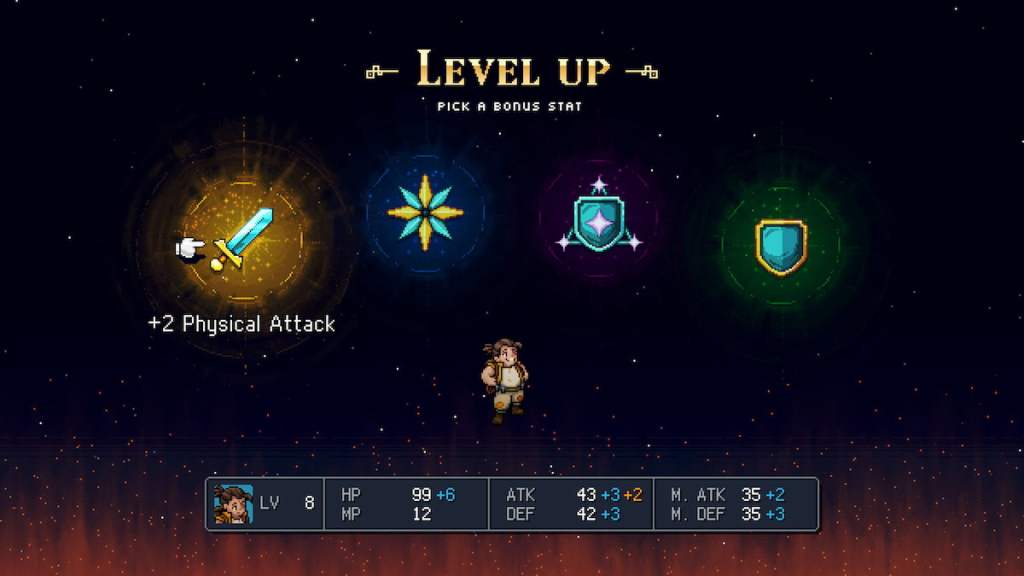Sea of Stars gameplay level up screen