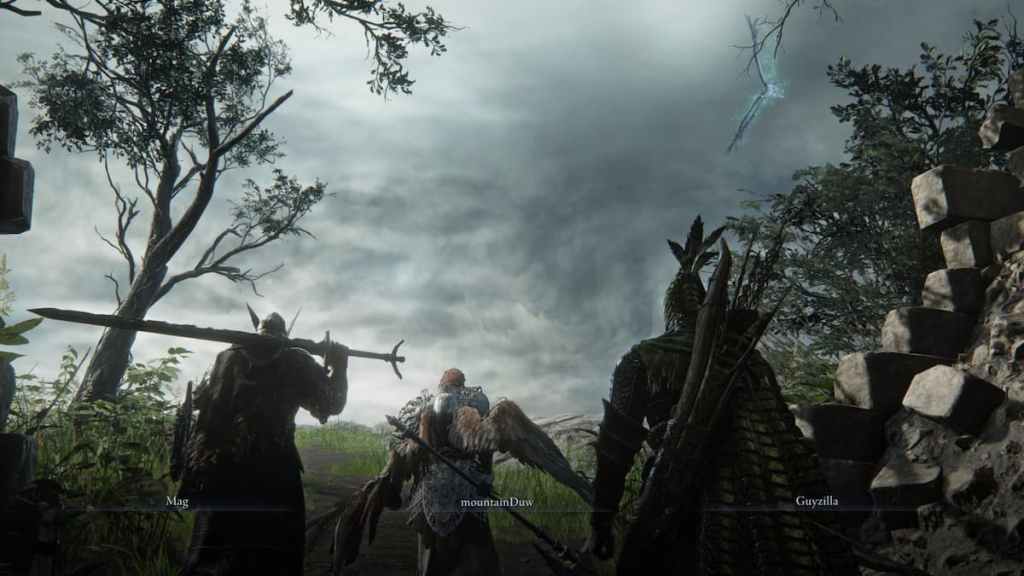 Three Nightfarers head out on an expedition in Elden Ring Nightreign