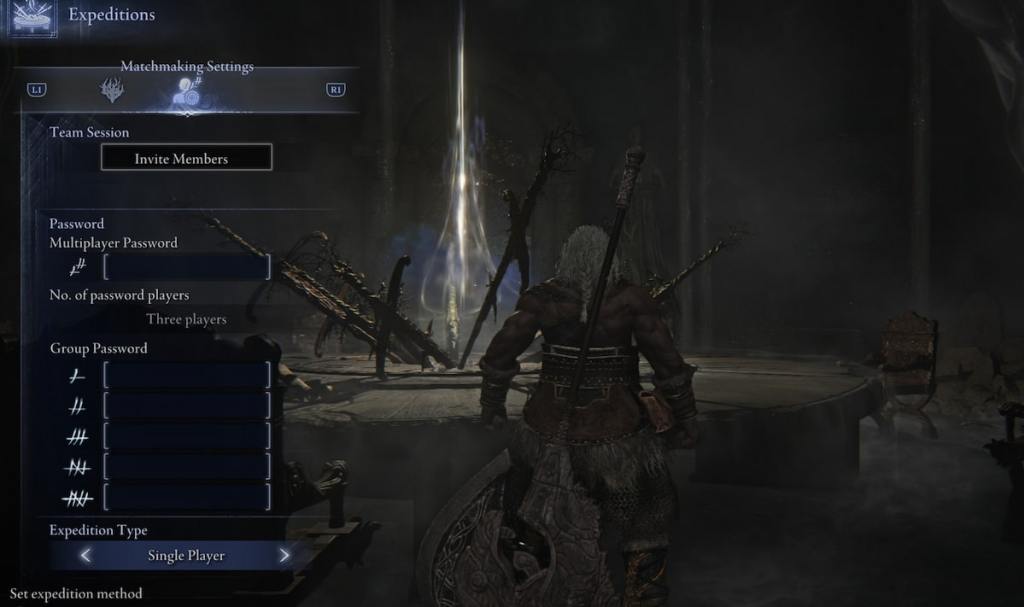 Roundtable Hold Raider Matchmaking Settings screen in Elden Ring Nightreign