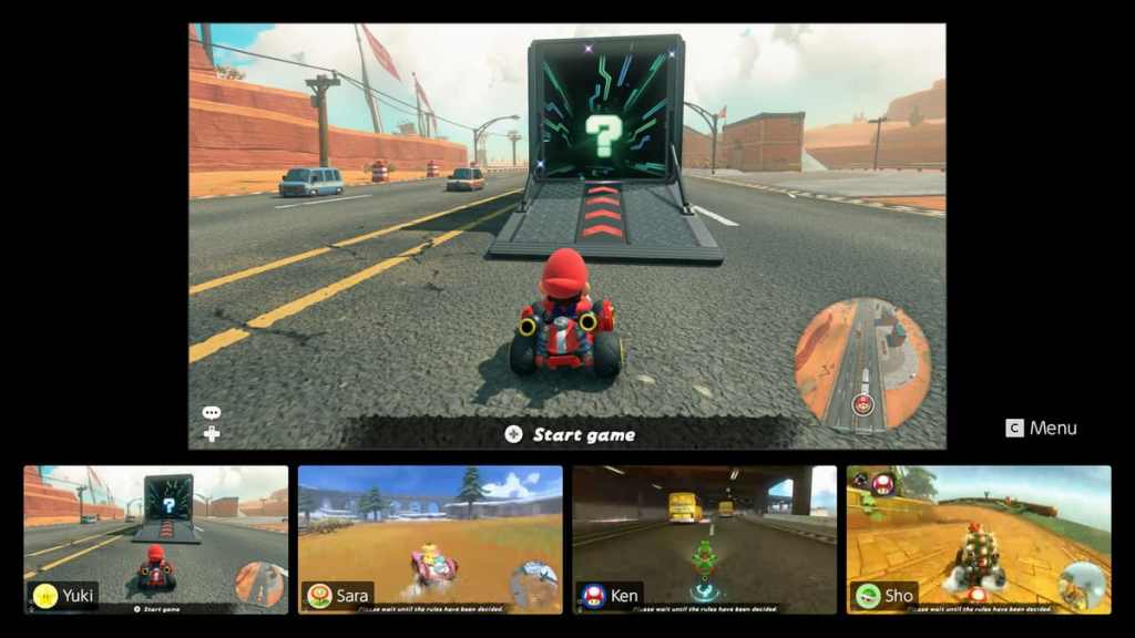 Nintendo Switch 2 Game Chat in Mario Kart World