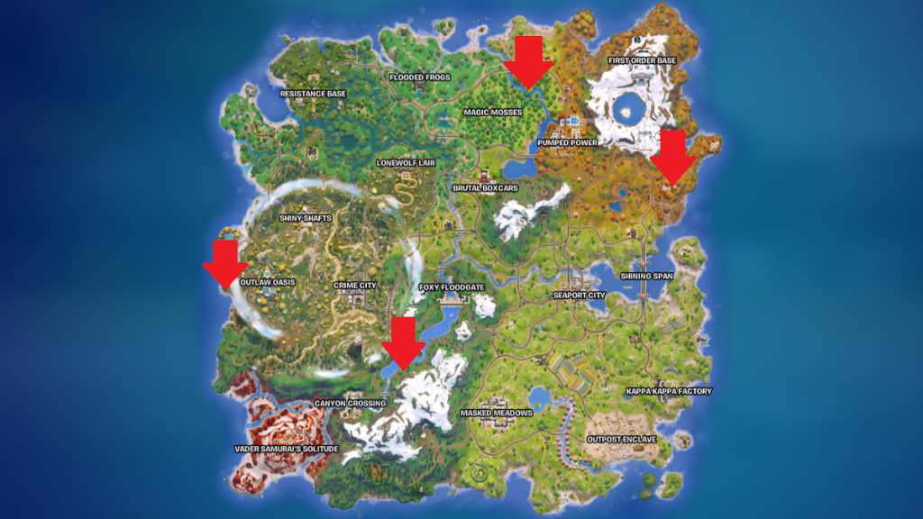 All Mandalorian NPC locations in Fortnite