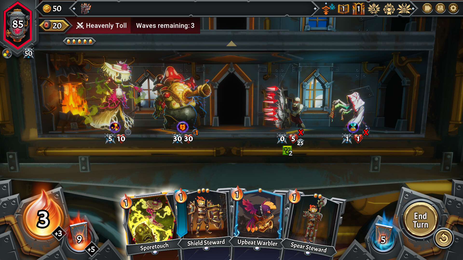 Fight scene in Monster Train 2