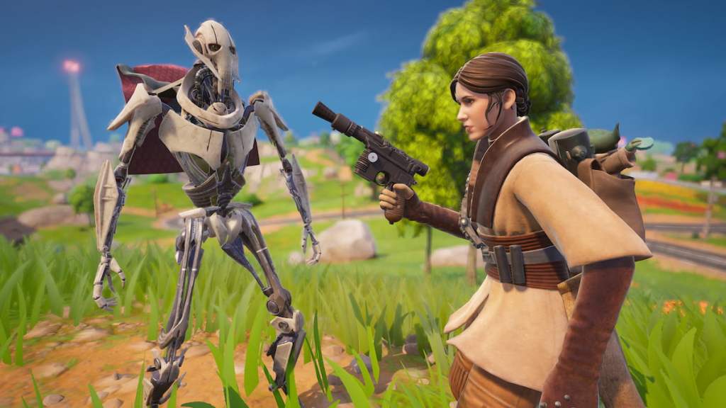 Talking to General Grievous in Fortnite
