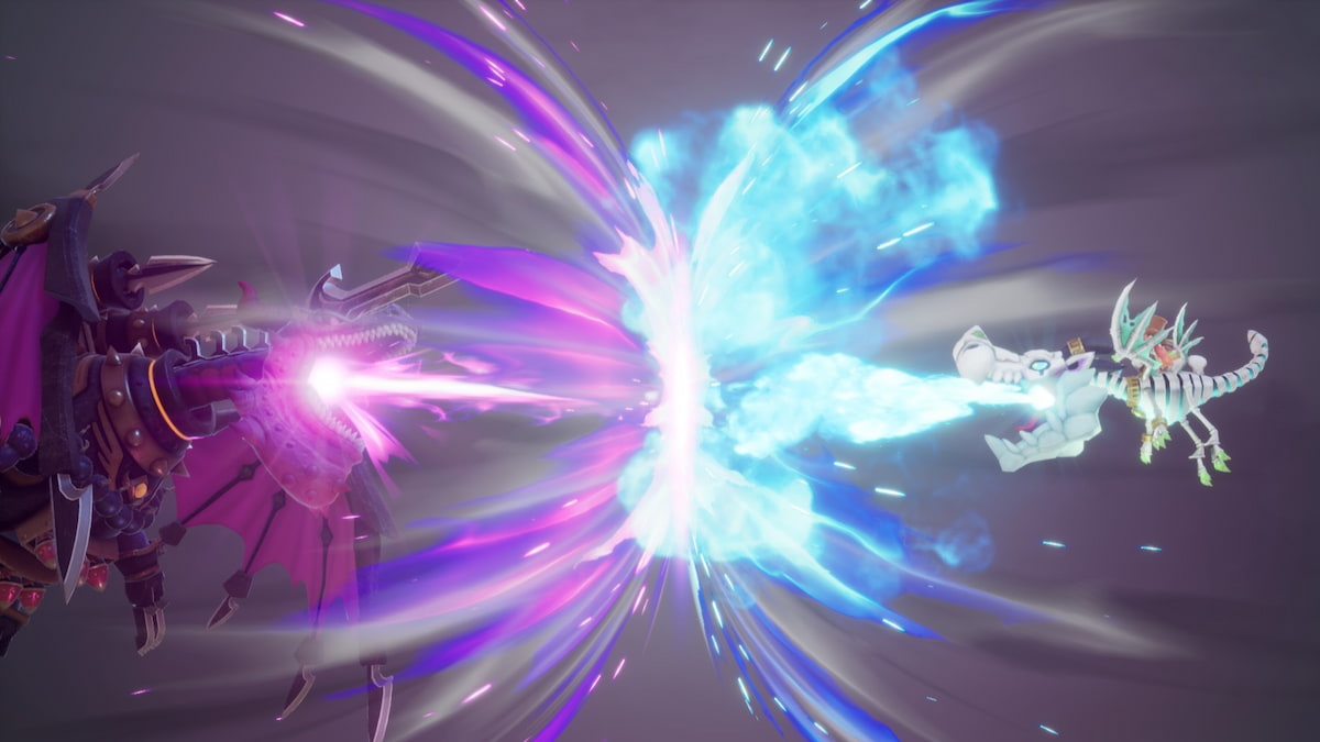 Two dragons fighting in Fantasy Life i