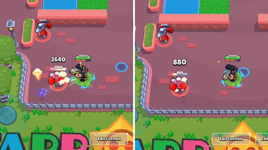 Bull performs his regular attacks in Brawl Stars.