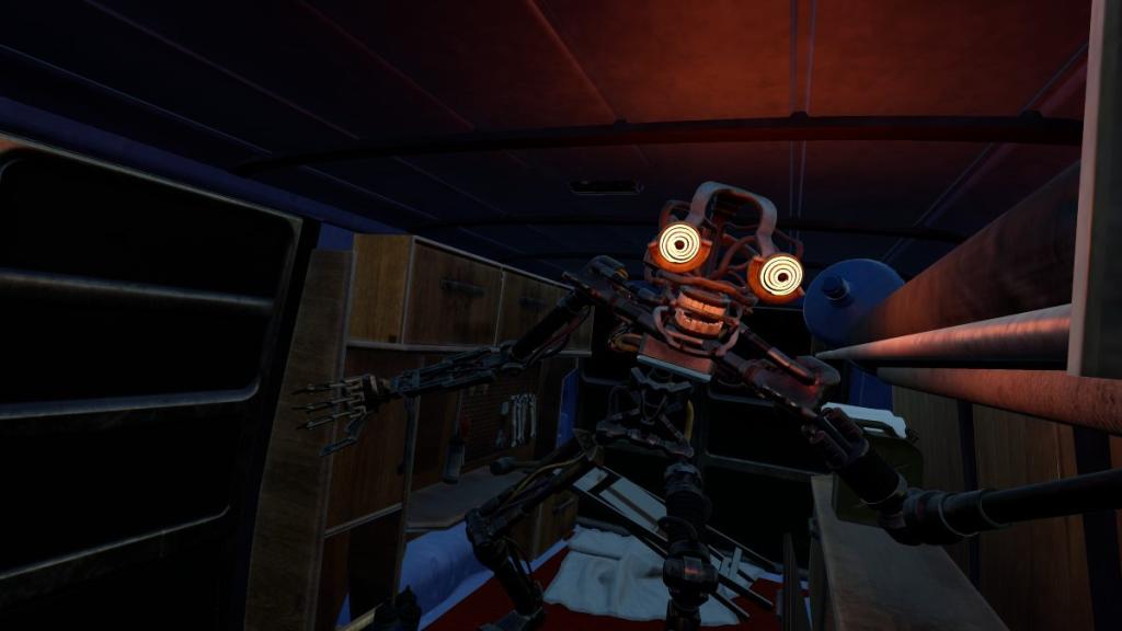 Mimic jumpscare in the back of Arnold's truck