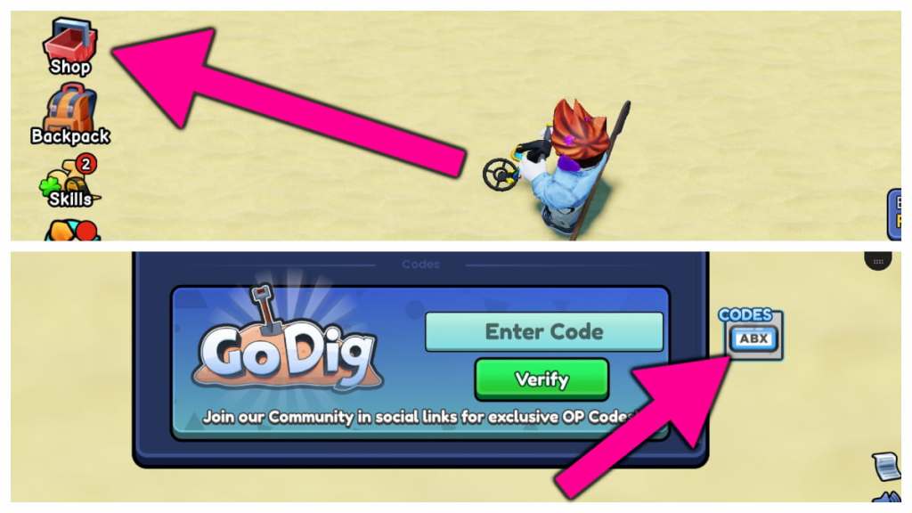 How to redeem Go Dig codes.