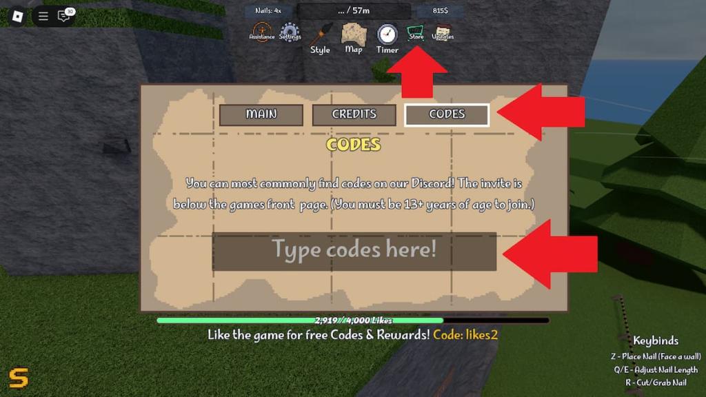 How to redeem Climbing Game codes