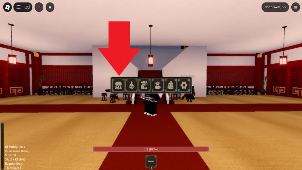 How to redeem Murim Cultivation codes step 1