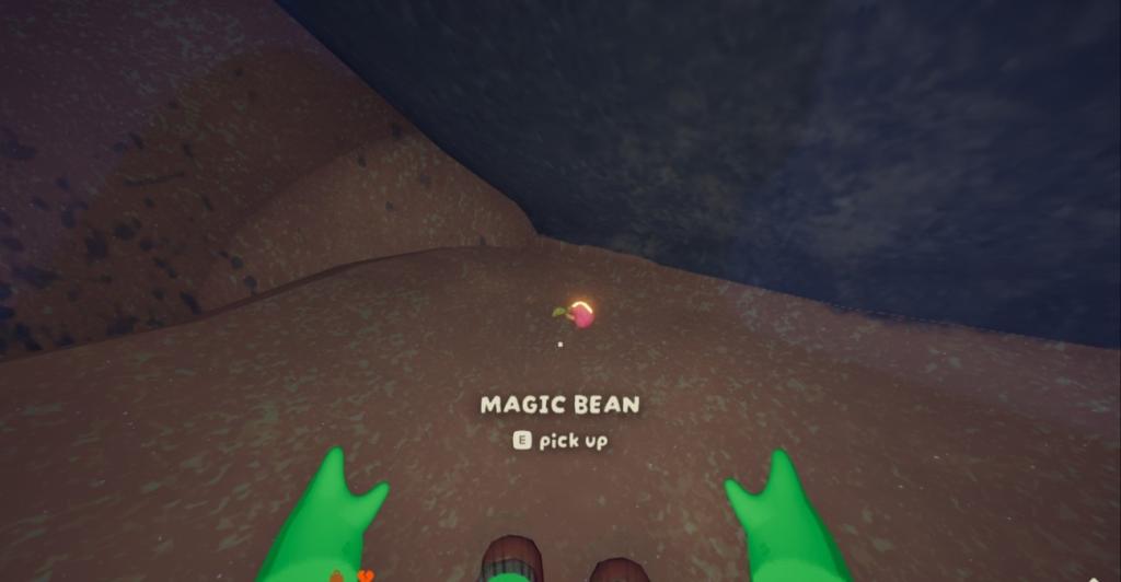 The Magic Bean seed on the ground in PEAK