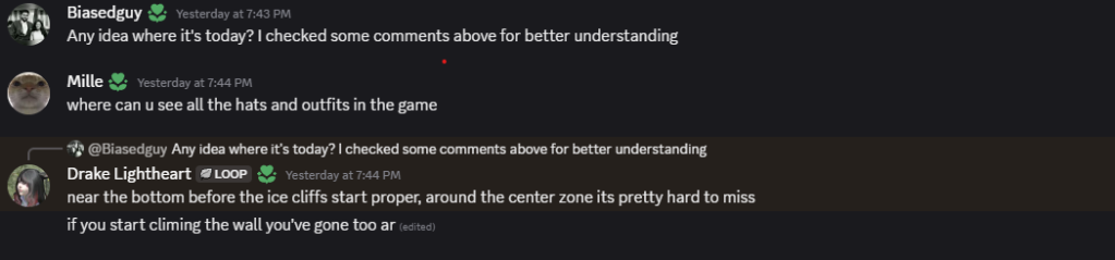 Screenshot of the PEAK Discord