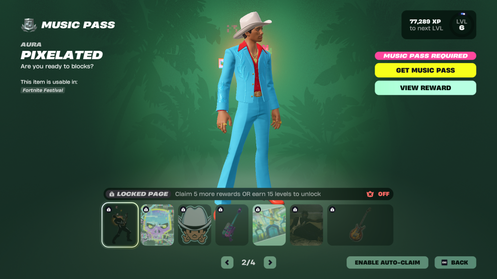 Page 2 of Bruno Mars Fortnite Festival Season 9 Music Pass