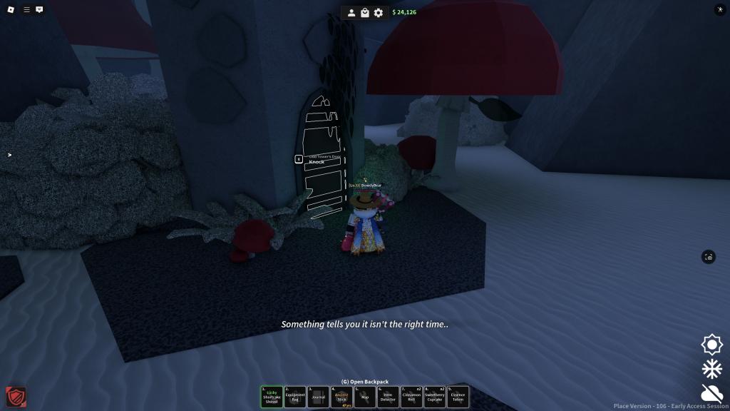 The Roblox Dig player cant open the Wizard Tower