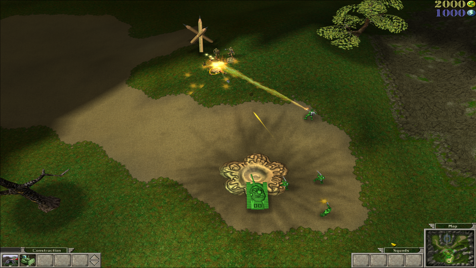 army men rts attic pass battle scene