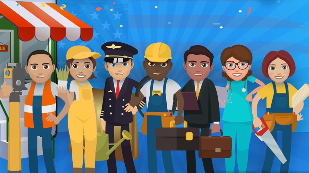 BitLife promotional image of various careers