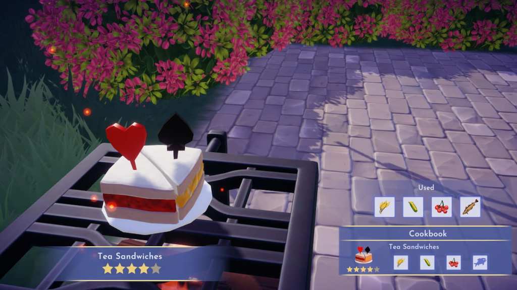 tea sandwiches in disney dreamlight valley