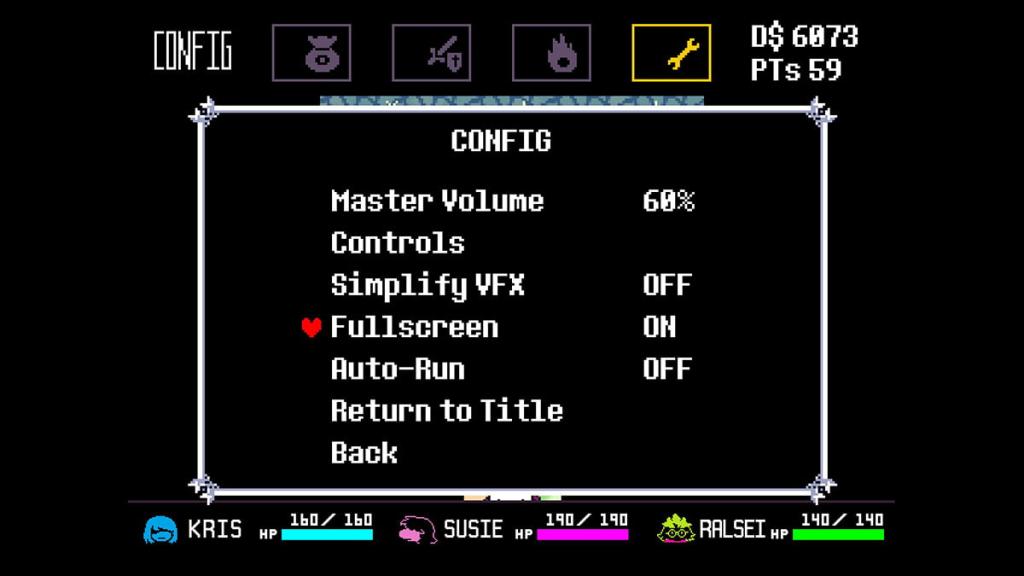 Deltarune fullscreen option