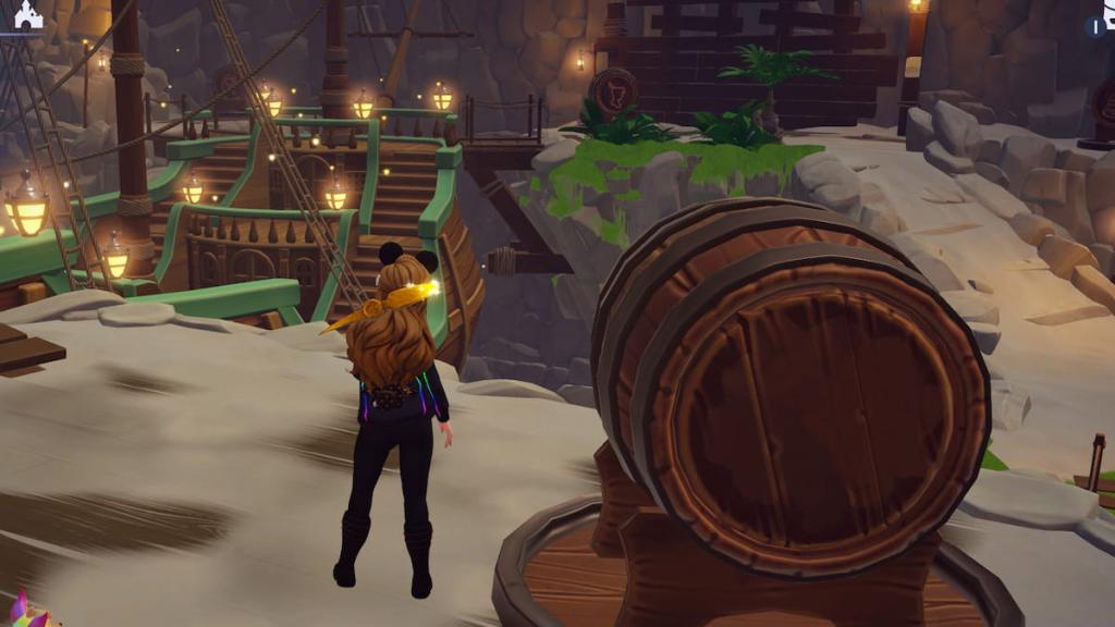 Disney Dreamlight Valley Peter Pan and sewing needle barrels