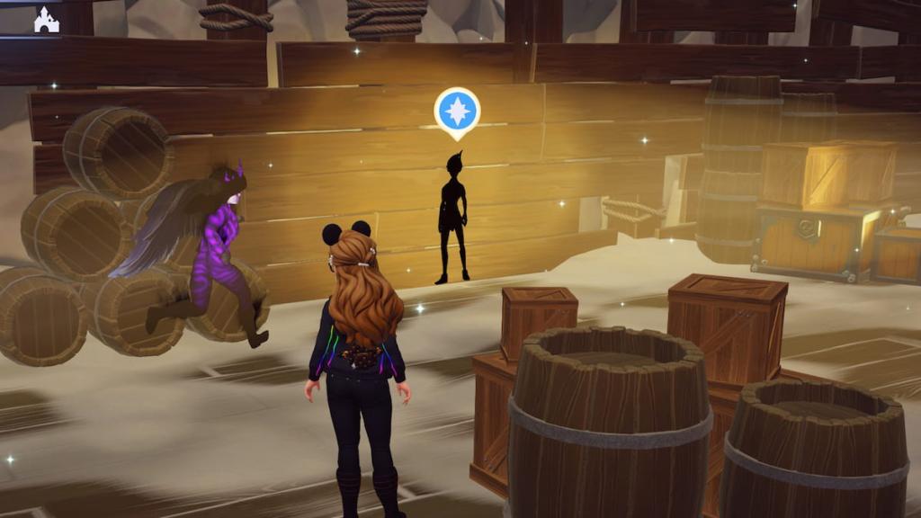 Disney Dreamlight Valley Shadow trapped on a wall