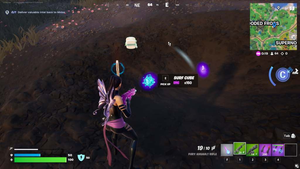 Surf Cube on ground in Fortnite