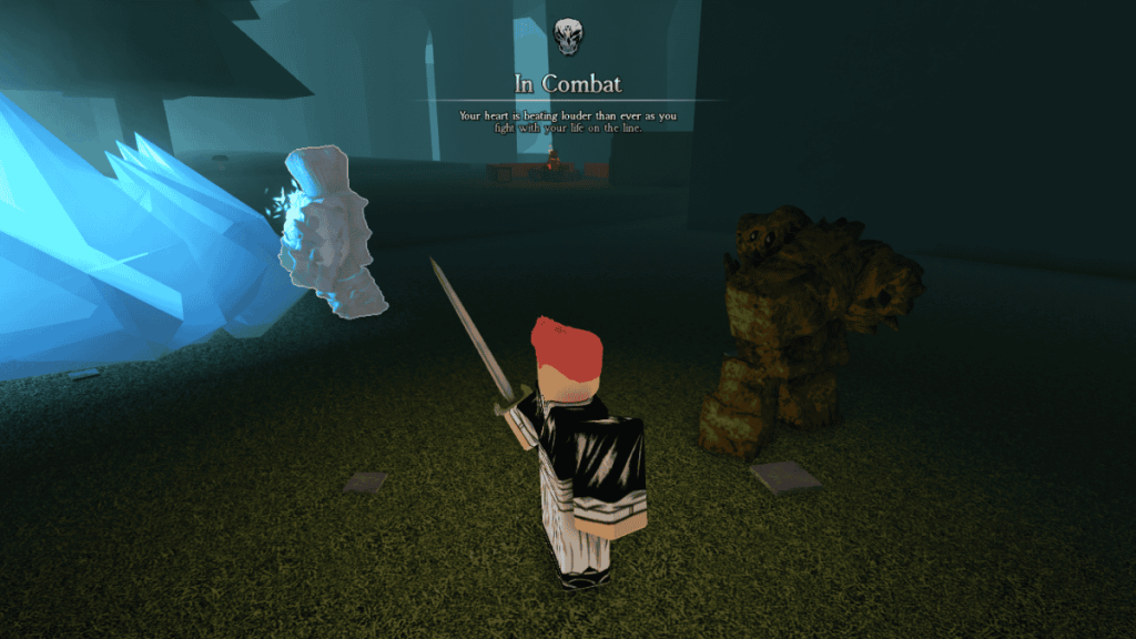 A player fighting Cursed Spirits in the Heian roblox Experience