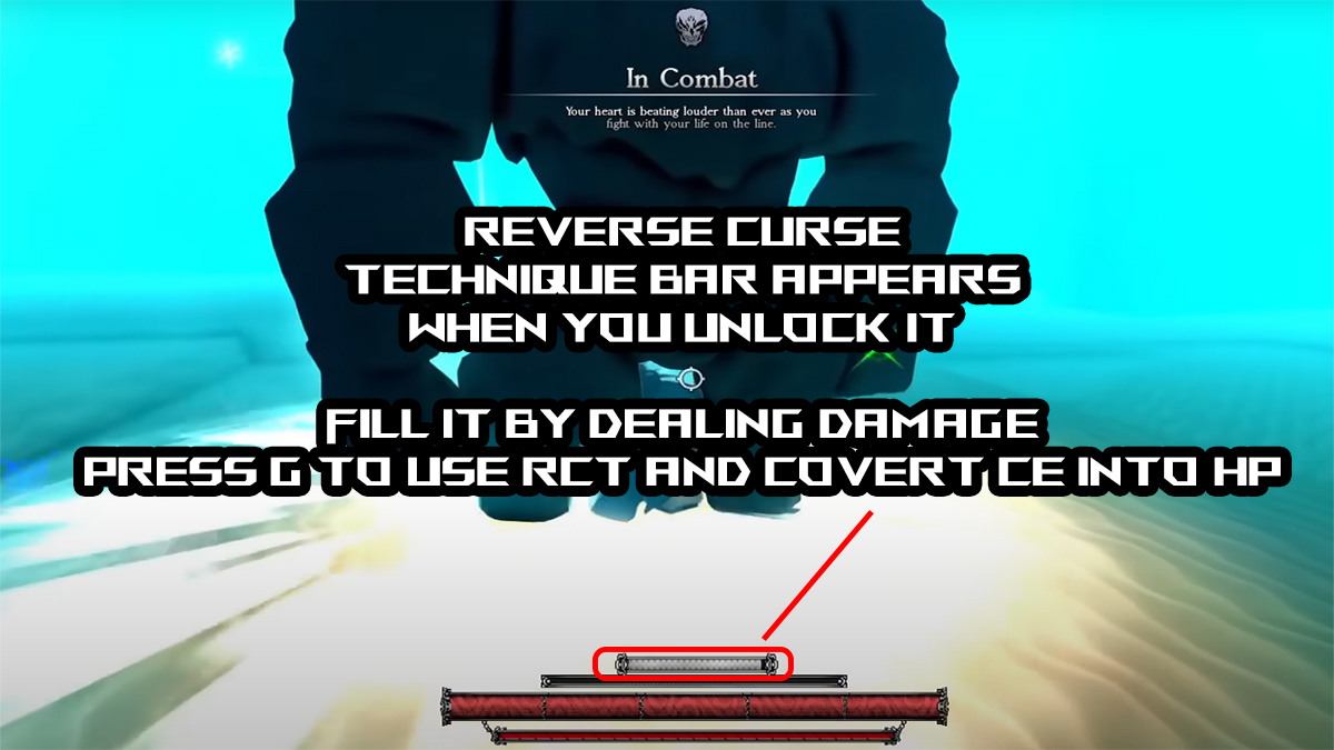 reverse curse technique white bar meaning you have unlocked it in heian