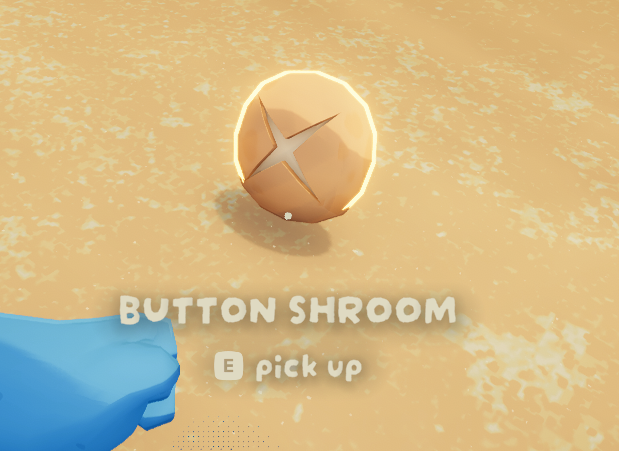 A non-poisonous Button mushroom in PEAK