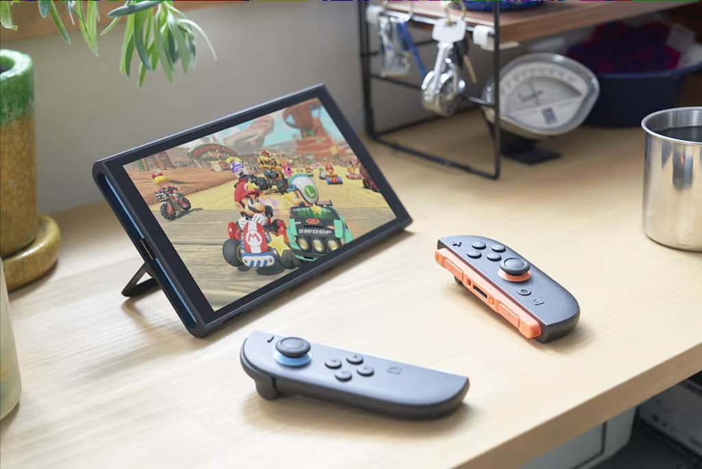 Nintendo Switch 2 in tabletop mode