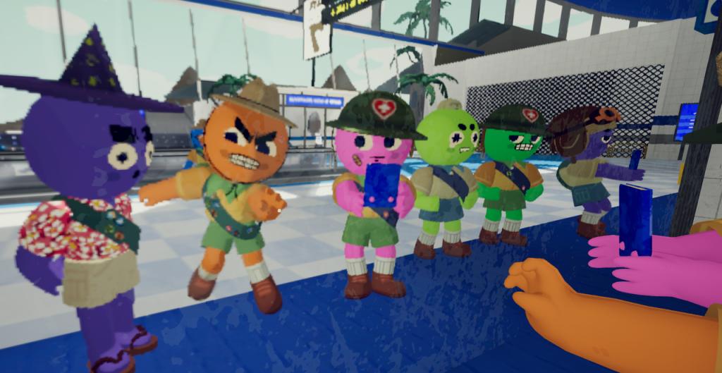 Image of player lobby with multiple players in PEAK