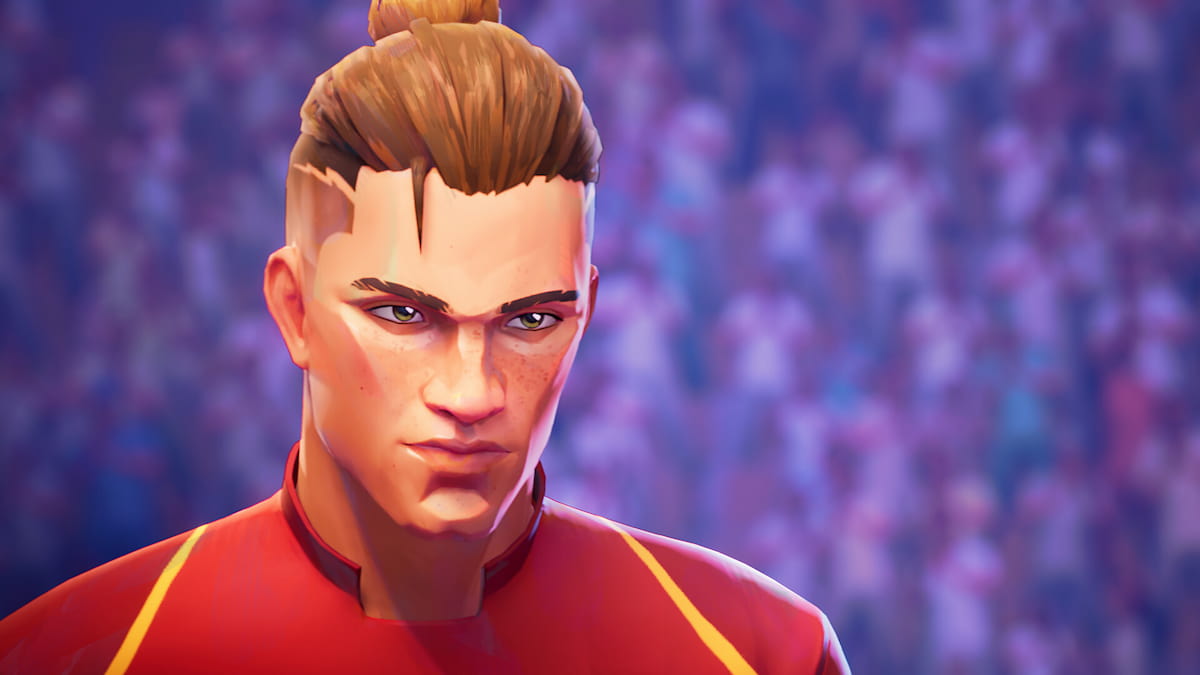 Rematch featured image featuring a player character with a stern glare