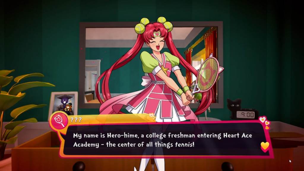 Talking to Hero-Hime in Date Everything!