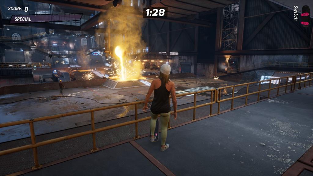 The molten bucket in the Foundry in Tony Hawk's Pro Skater 3+4
