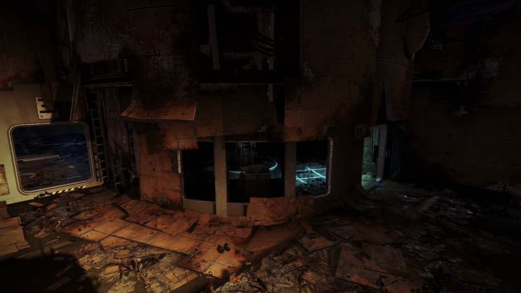A part of the K1 Logistics Lost Sector leading into the boss room's hallway.