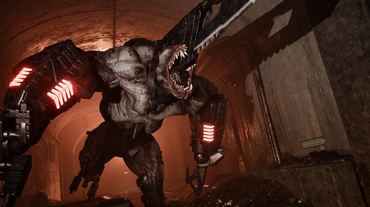 An Impaler, a large, bulky zed with a blade as a horn in the center of its forehead.