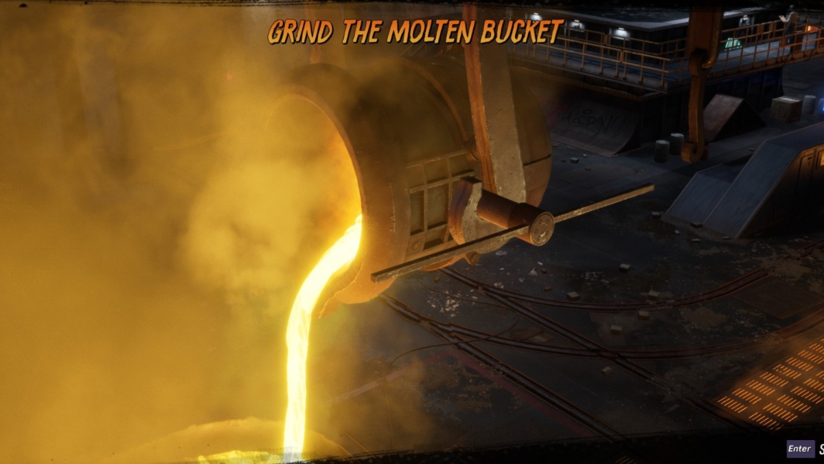 Molten Bucket in the Foundry in Tony Hawk's Pro Skate 3+4