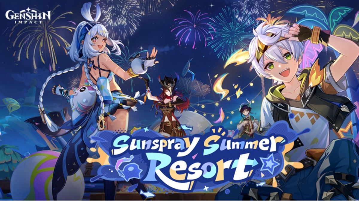 Sunspray Summer Resort promo art in Genshin Impact