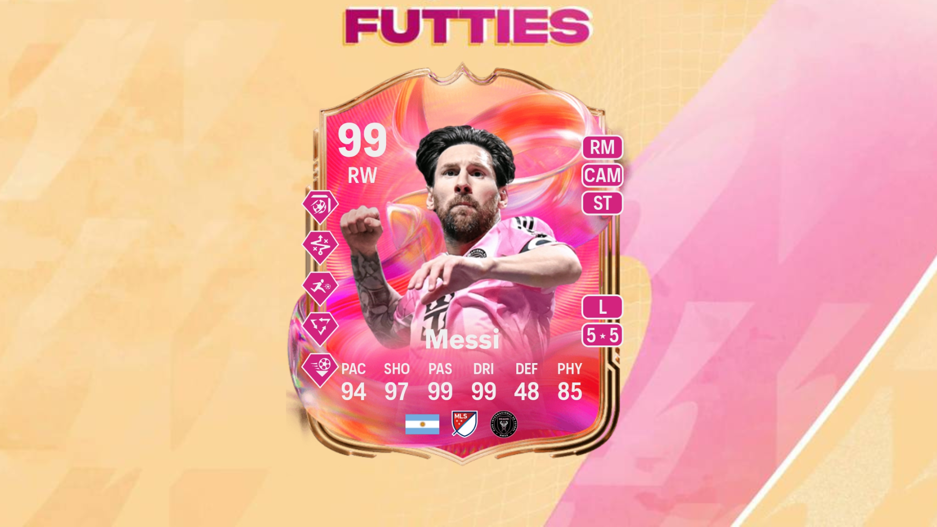 Lionel Messi FUTTIES item in EA FC 25