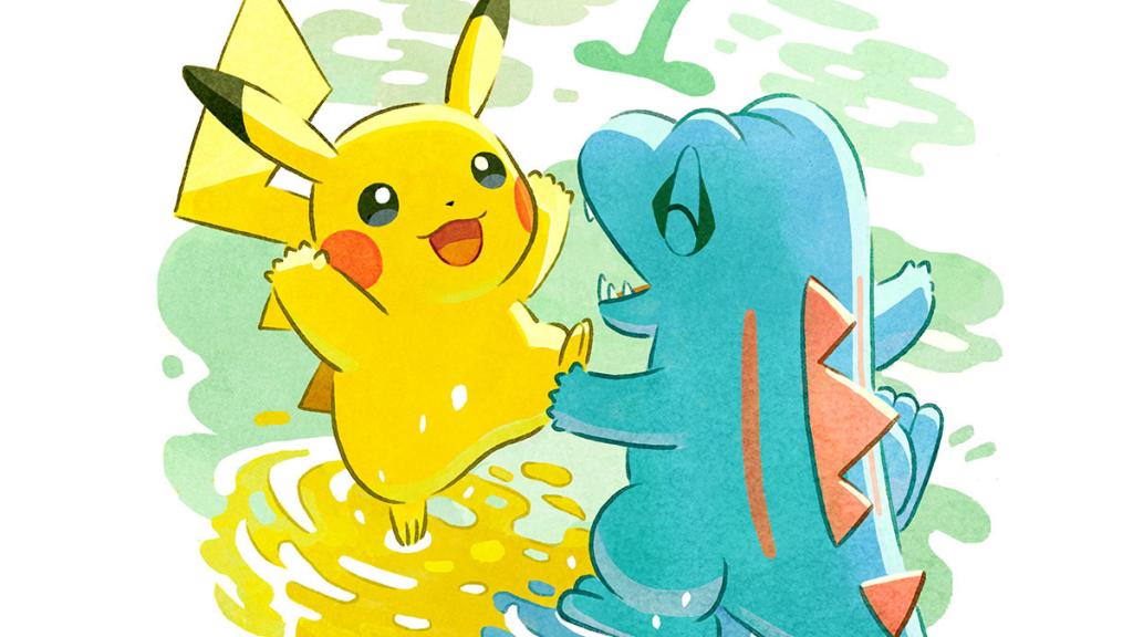 Pikachu and Totodile.