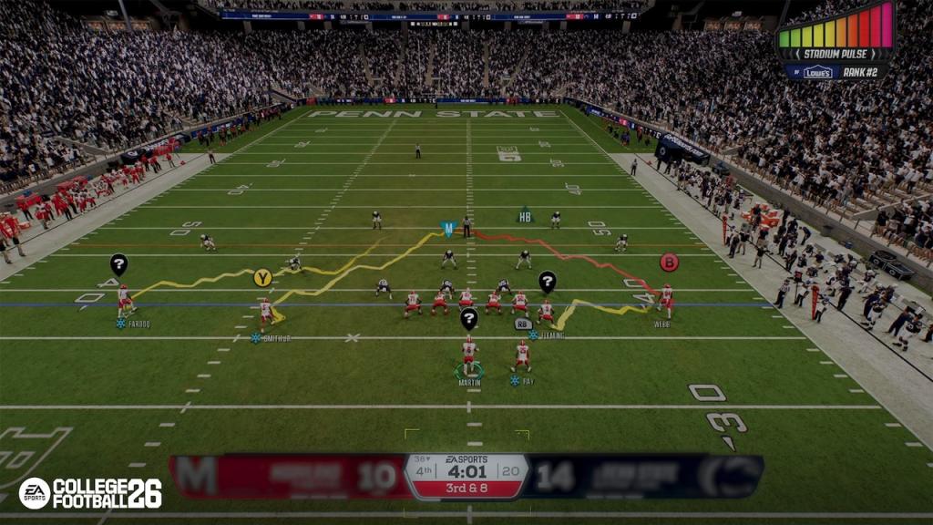 Pre-snap play selection in College Football 26