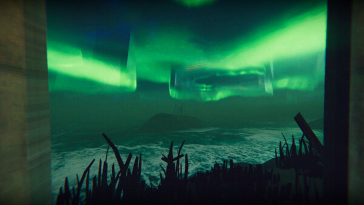 Looking out the window at the cosmic night sky