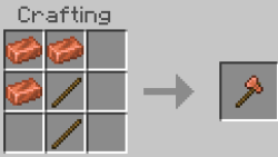 Copper axe recipe in minecraft