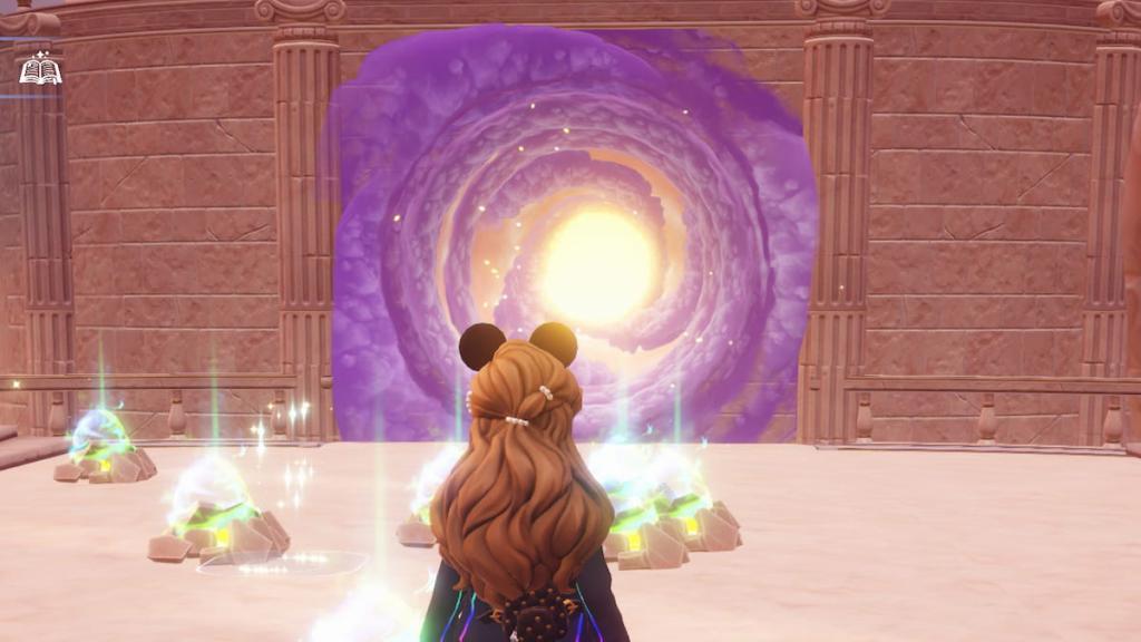 Disney Dreamlight Valley portal inside Mount Olympus castle
