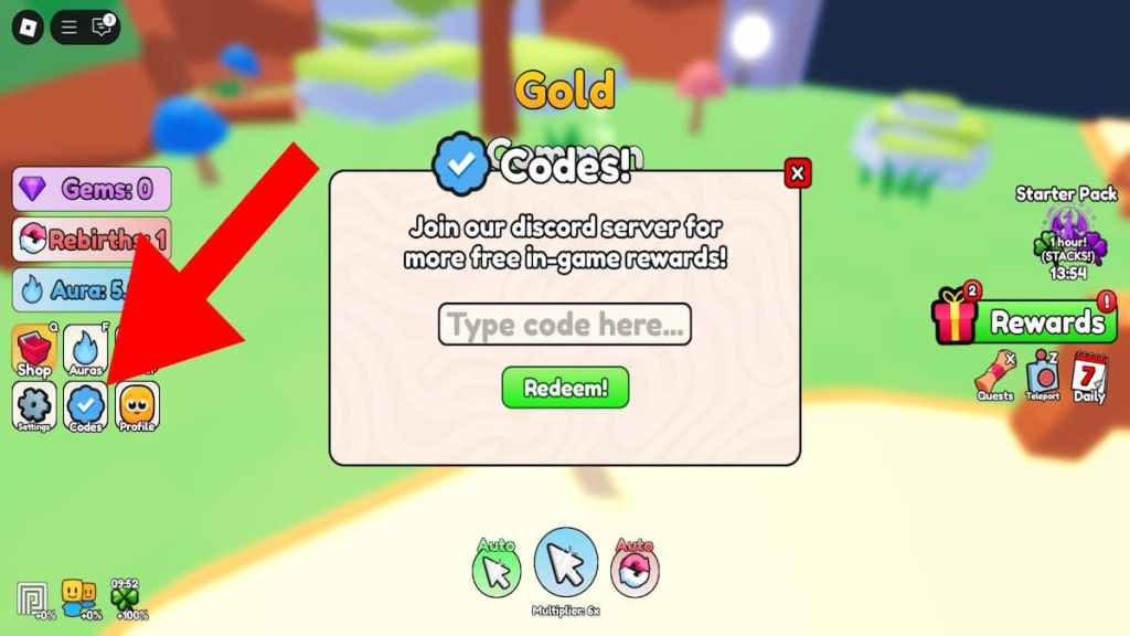 How to redeem Aura Farm Simulator codes.