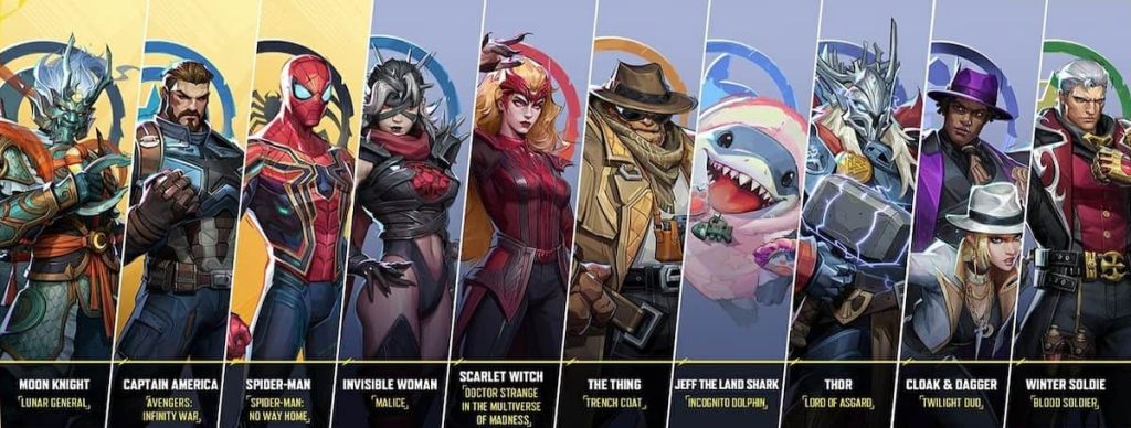 Marvel Rivals College Perks skins