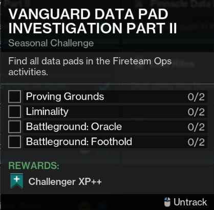 Destiny 2 Edge of Fate Data Pad Fireteam Ops Part 2