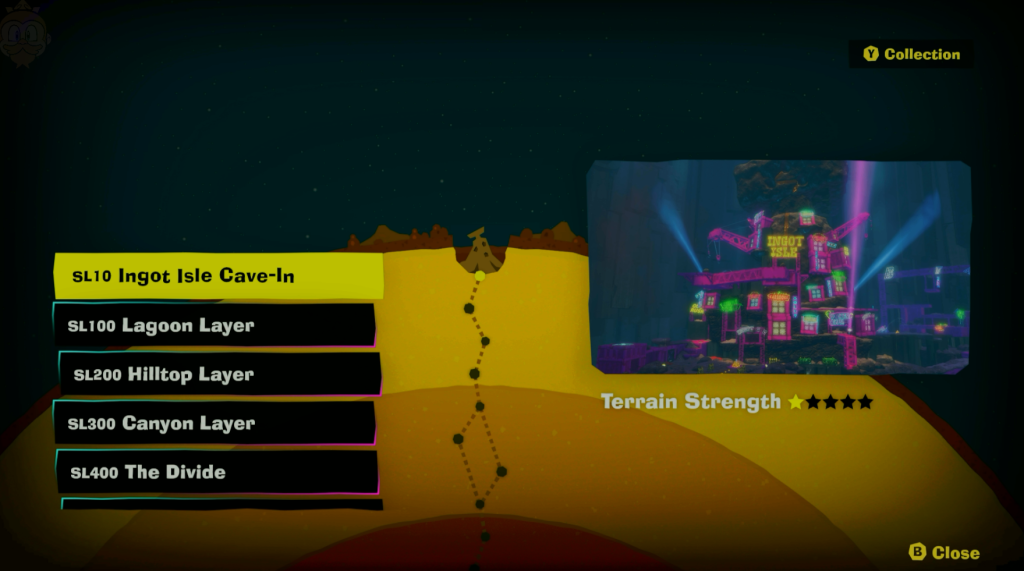 ingot cave in map screen