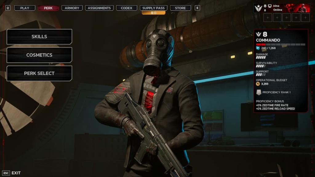 The Commando perk in Killing Floor 3