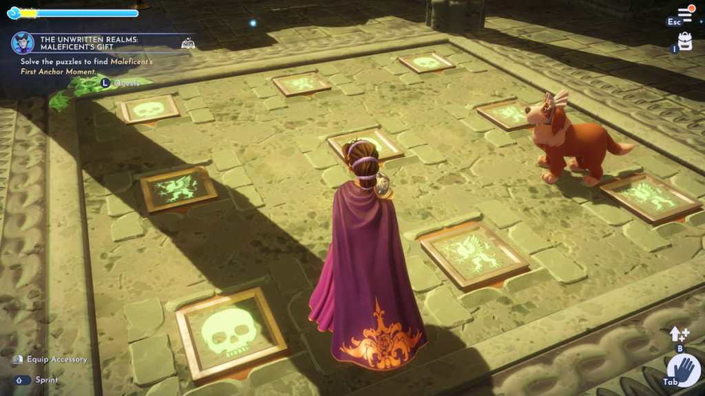 The correct order for the tilee puzzle in ddv